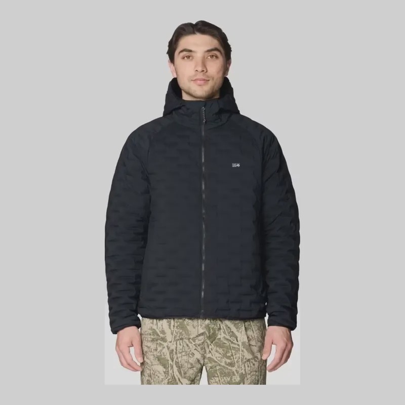 Mountain Hardwear Men's Stretchdown Light Hooded Jacket in Om, alternate view 1