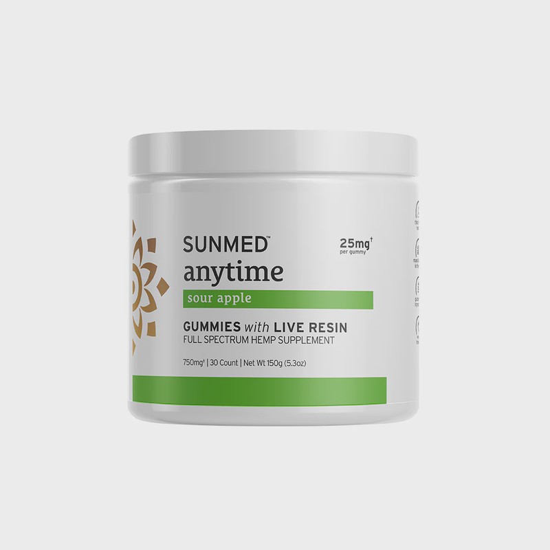 Anytime Gummies - Full Spectrum Sour Apple 750mg
