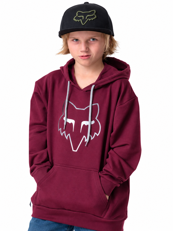 Fox - Youth - Detonate PO - Hoodie - Maroon - Fox5017