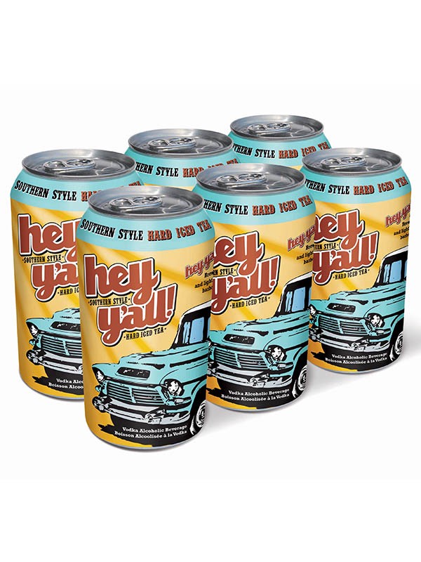 HEY Y'ALL SOUTHERN STYLE HARD ICED TEA 6PK