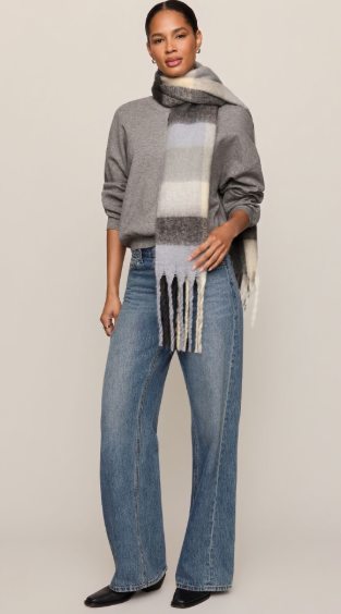Plaid I Met You Scarf