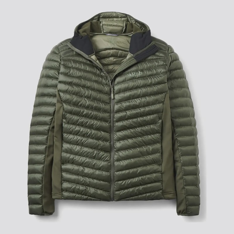 Rab Men's Cirrus Flex Hoody in Arm, front view
