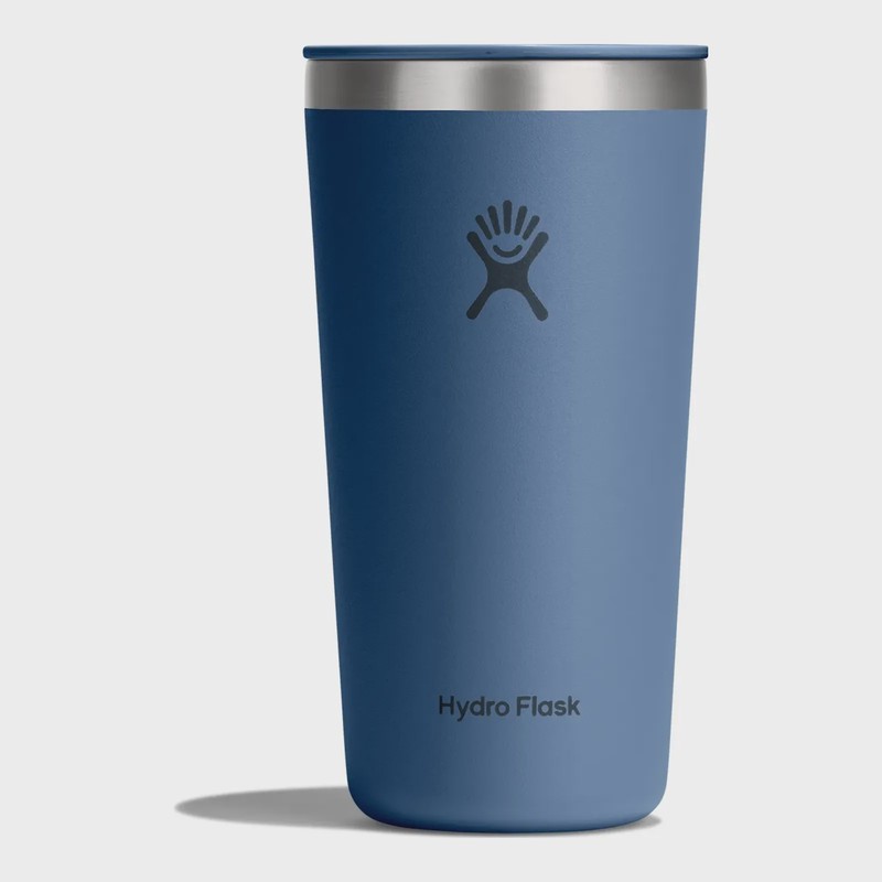 Hydro Flask 20oz All Around Tumbler Press-In Lid in Harbor Blue, front view