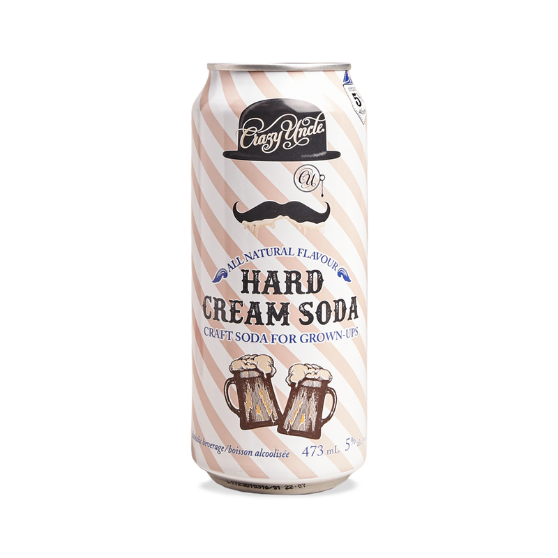 CRAZY UNCLE HARD CREAM SODA 473ML