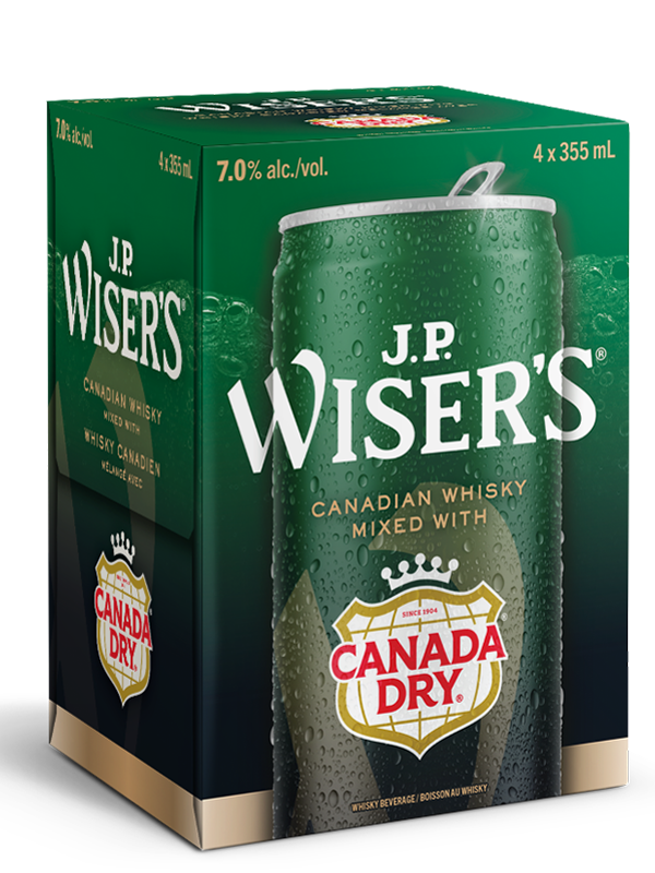 J.P. WISER'S GINGER ALE 4PK