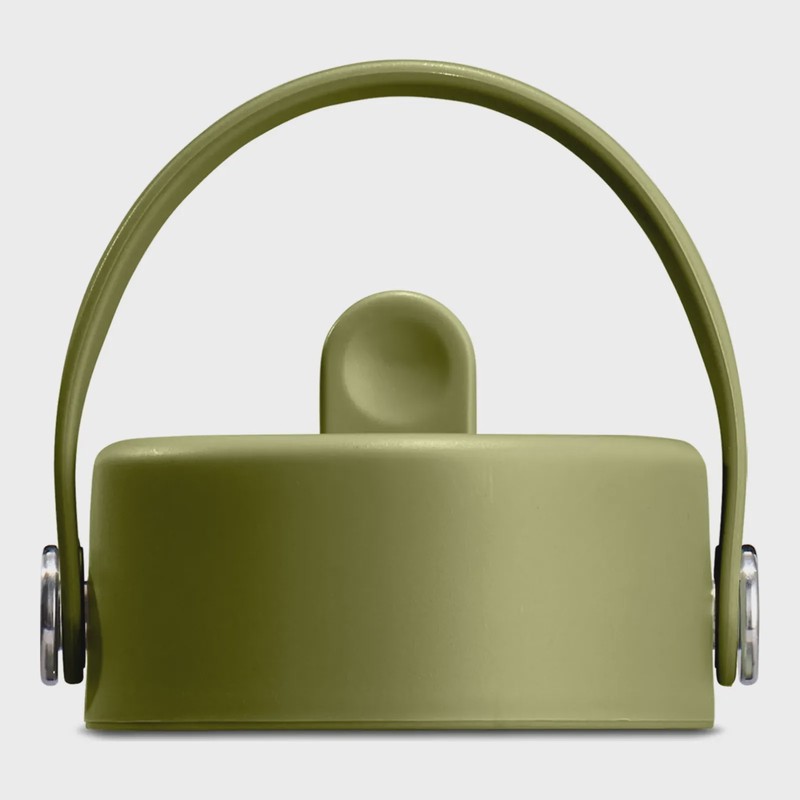 Hydro Flask Wide Flex Straw Cap in Palmer Green, front view