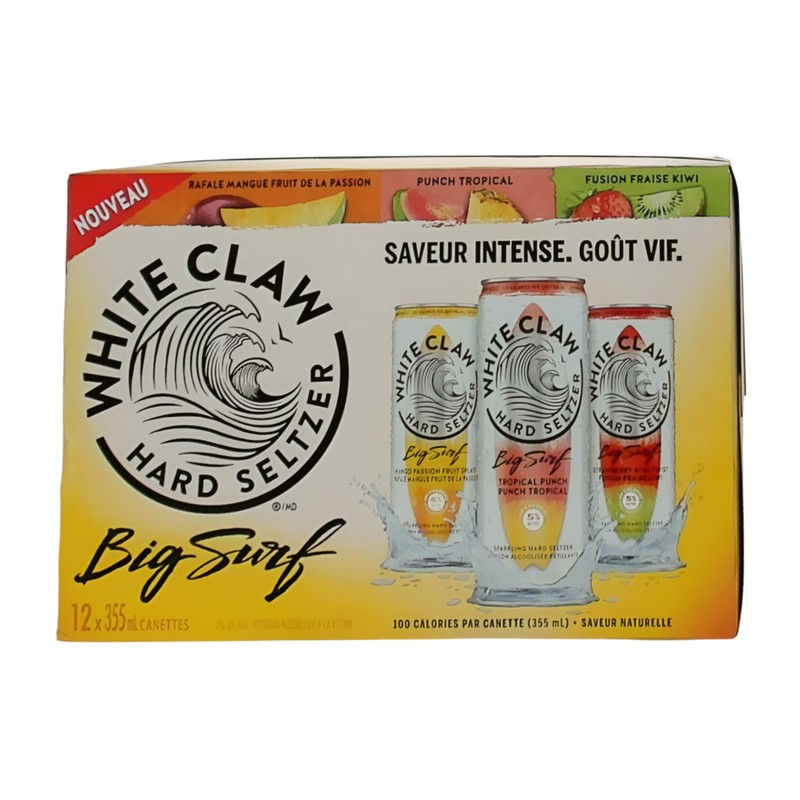 WHITE CLAW BIG SURF VARIETY PACK 12PK