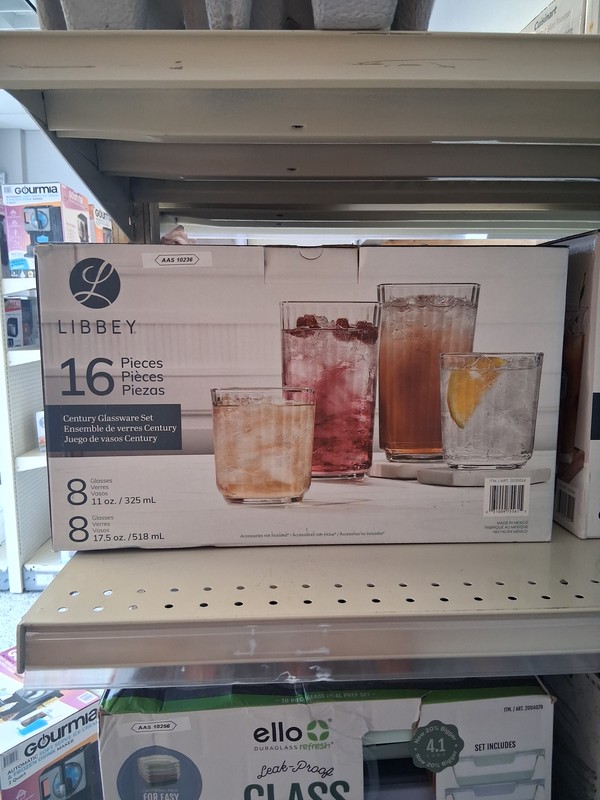 16 Piece Century Glassware Set