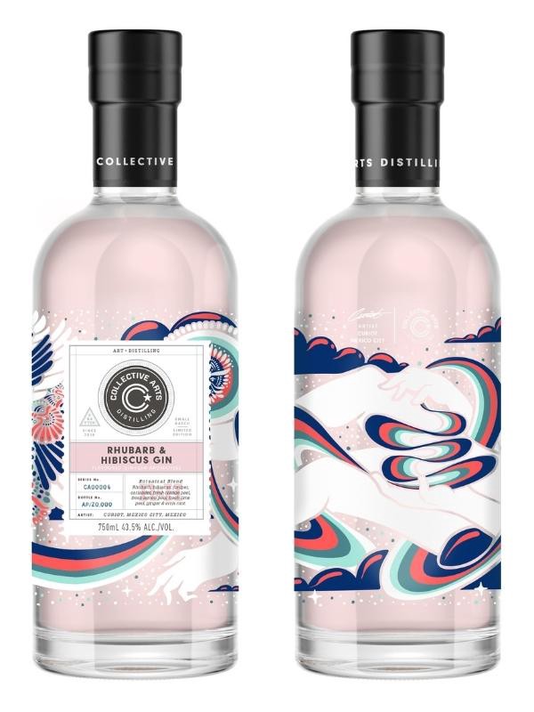 COLLECTIVE ARTS RHUBARB & HIBISCUS GIN 750ML