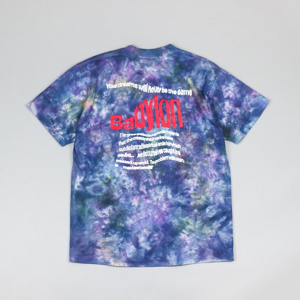 Babylon Warp Dye Tshirt Blue