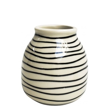 Monochrome Square Strip Vase Vases Casual And Country Homestore