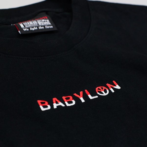 Babylon Embroidered Shop Tshirt Red / White / Black
