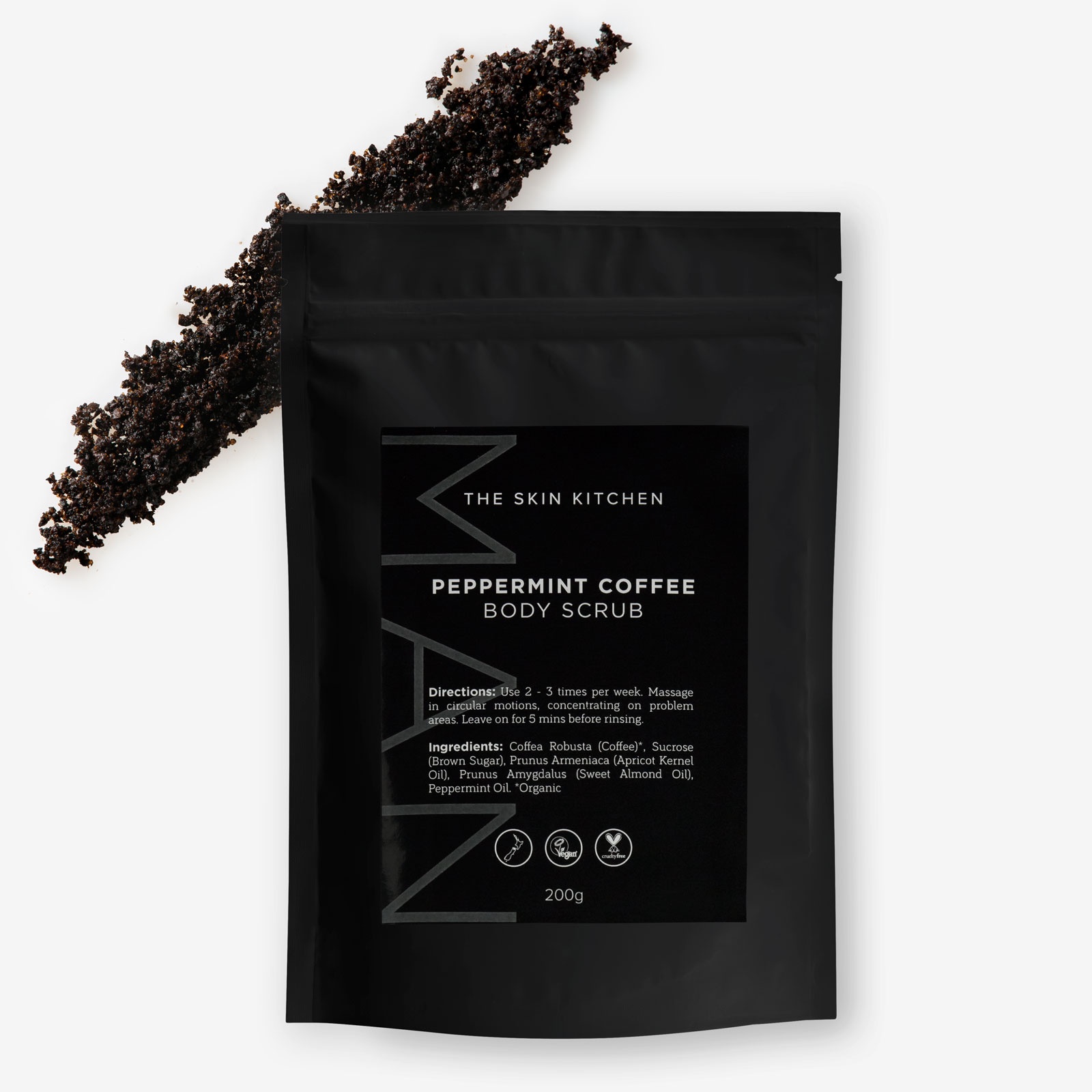 PEPPERMINT COFFEE BODY SCRUB FOR MEN