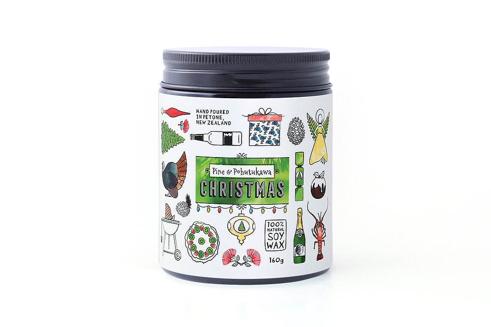 PINE & POHUTUKAWA XMAS CANDLE
