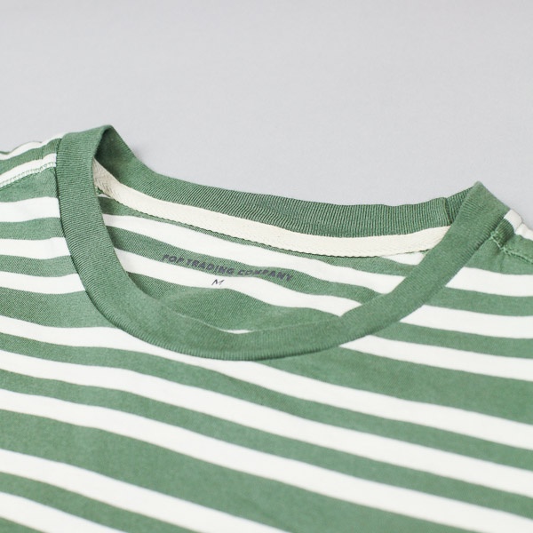 Pop Trading Company Triple Stripe LS Tshirt Olive