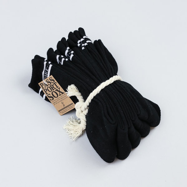Pass Port 5pk Socks Black