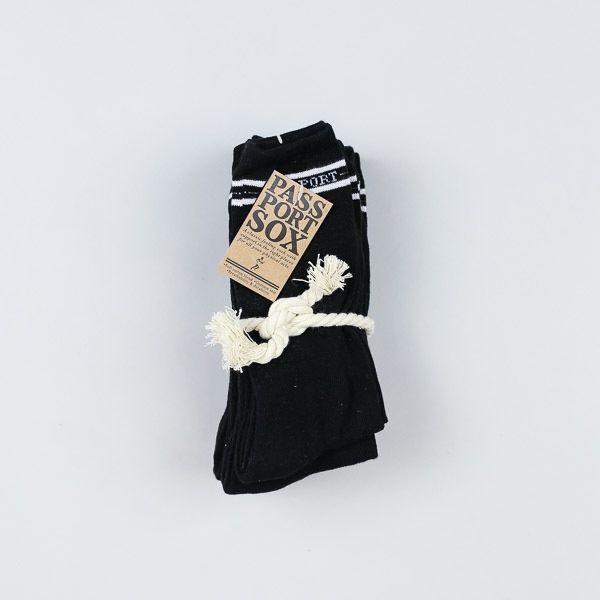 Pass Port 5pk Socks Black