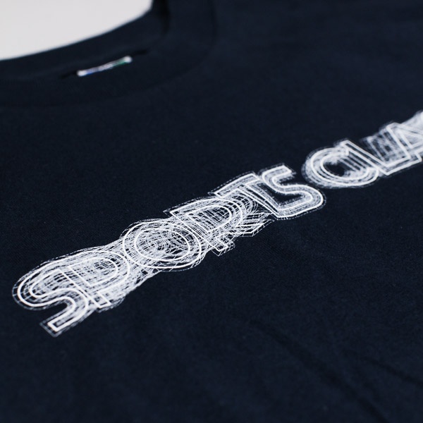 Sports Class 3D Mesh Logo Tshirt Navy