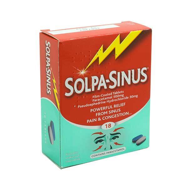 SOLPA-SINUS PAIN AND CONGESTION RELIEF 18'S