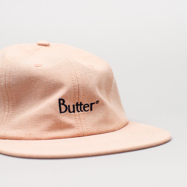 Butter Goods Classic Logo Oxford 6 Panel Peach