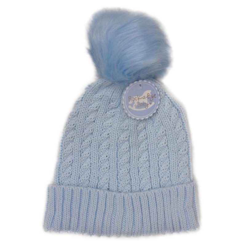 baby boy cable knit hat