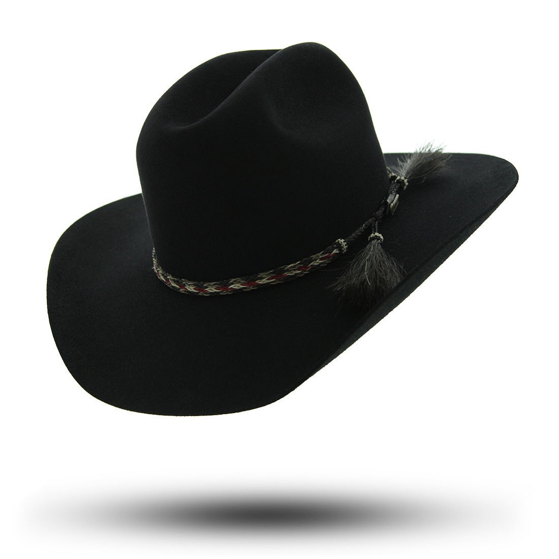 cheap black felt cowboy hat