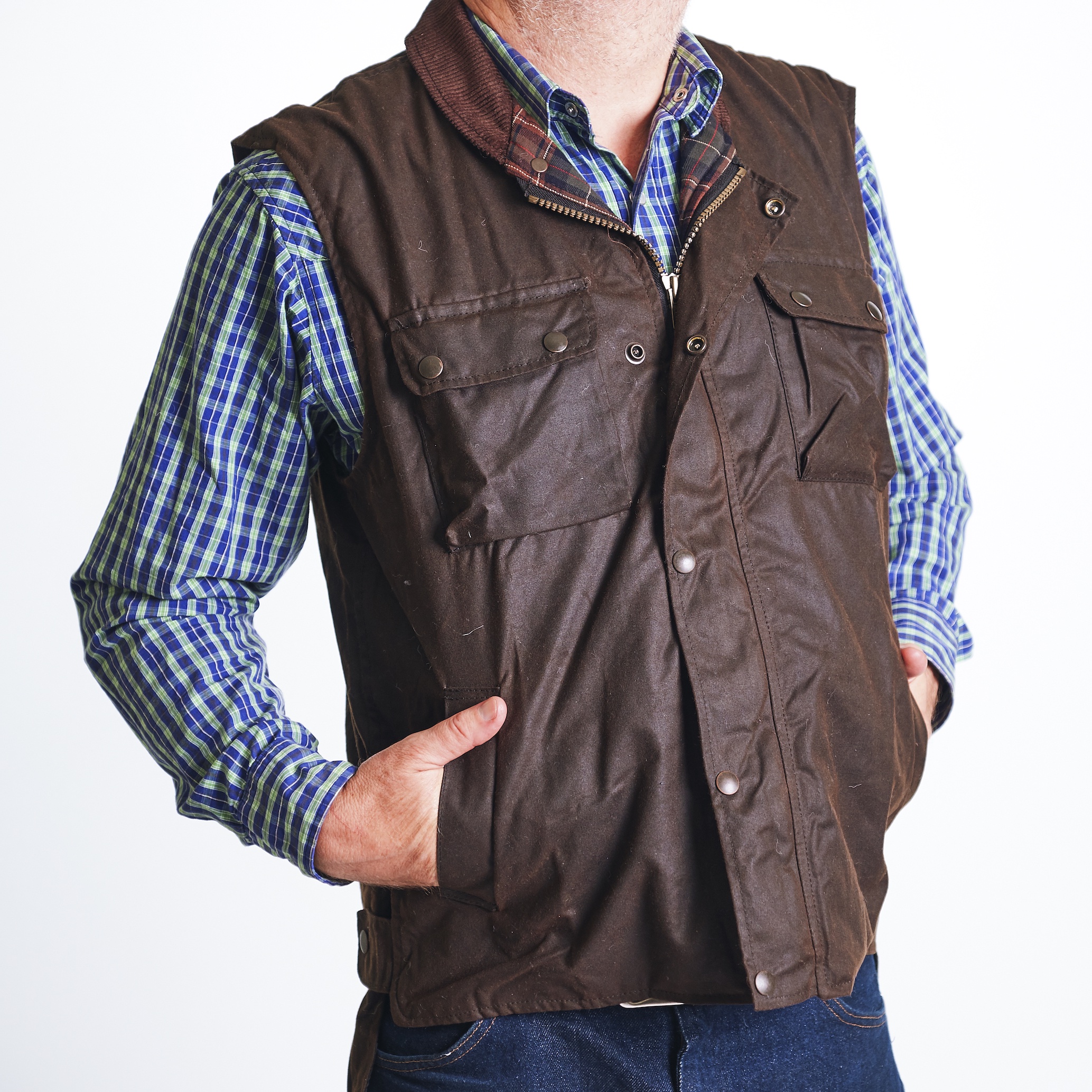 Bendigo Deluxe Oilskin Vest Bendigo Clothing Bendigo Country Clothing