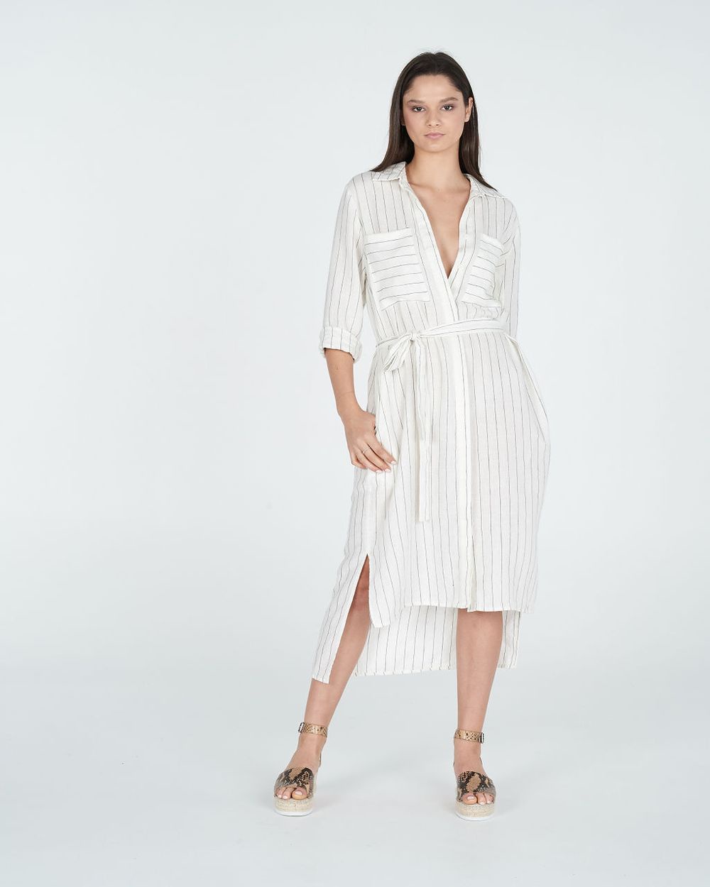 Zoe Kratzmann Fret Dress Pinstripe THE HERD store