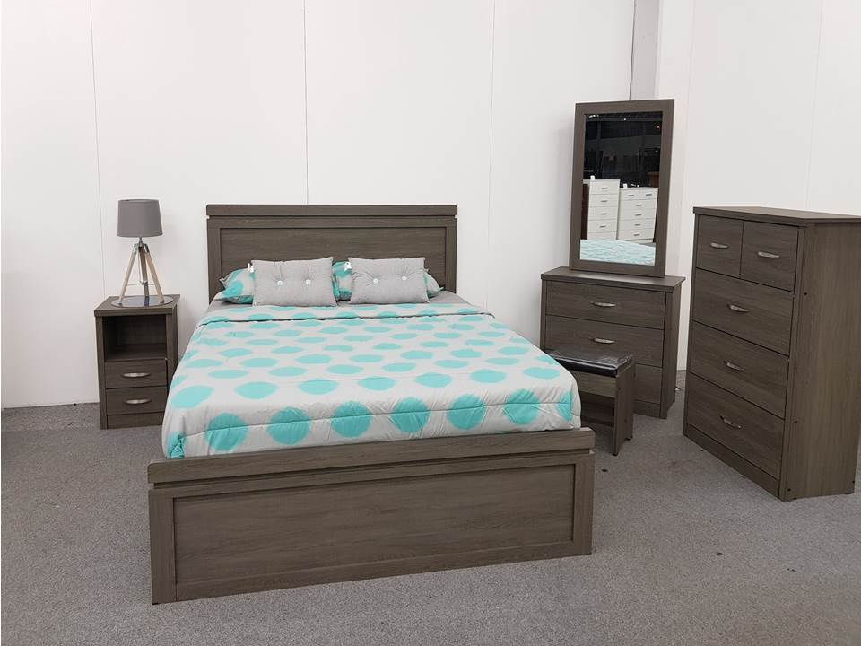 Novo 5 Pc Bedroom Set Stone Grey
