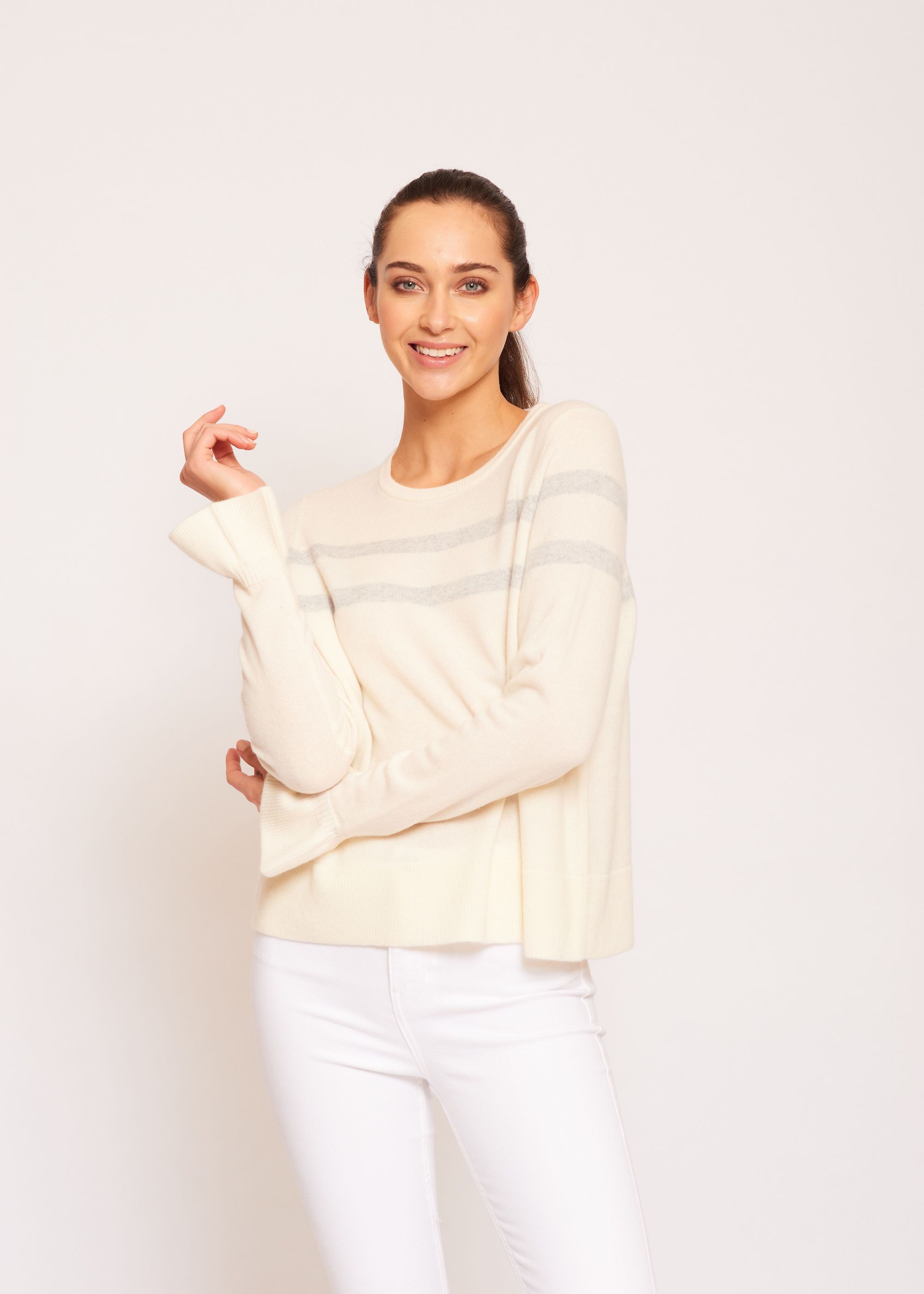 Ali for Alessandra Knockout Sweater in Cream