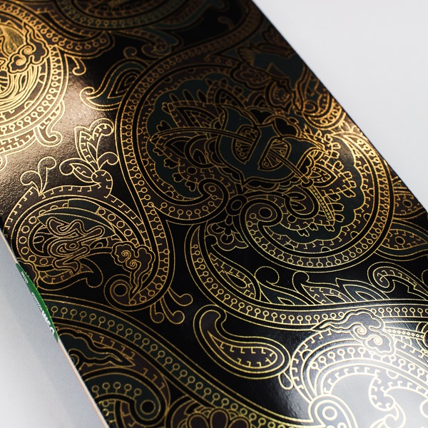 Evisen Paisley Deck Black / Gold 8"