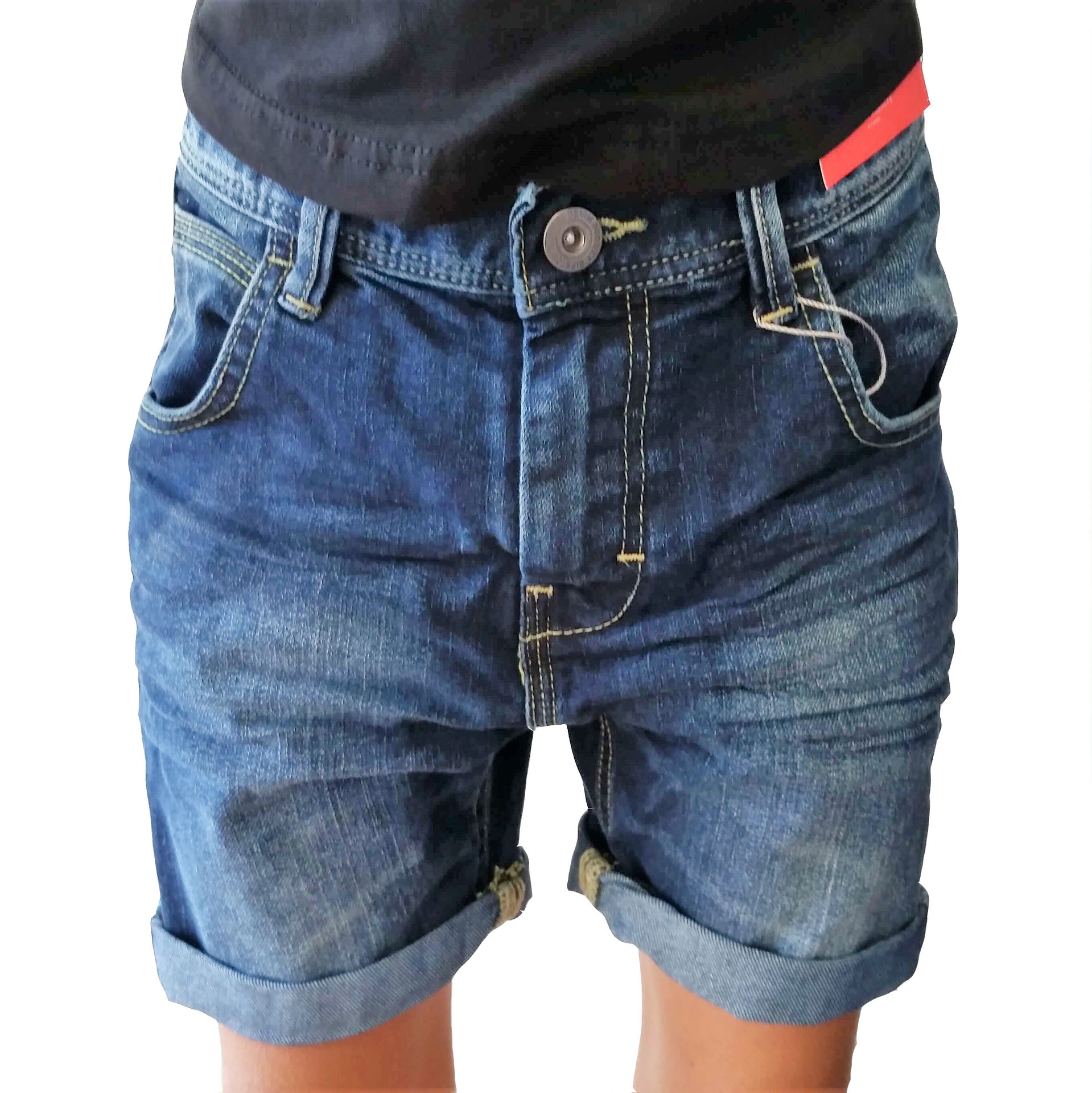 dark wash shorts