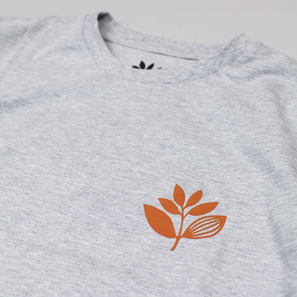 Magenta Classic Logo Tshirt Heather Grey