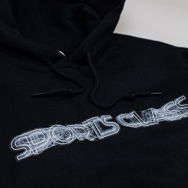 Sports Class 3D Mesh Pullover Hood Black