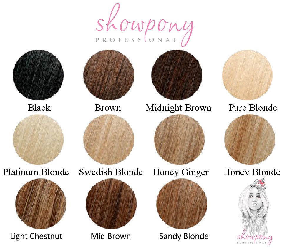 Halo Hair Extensions Color Chart