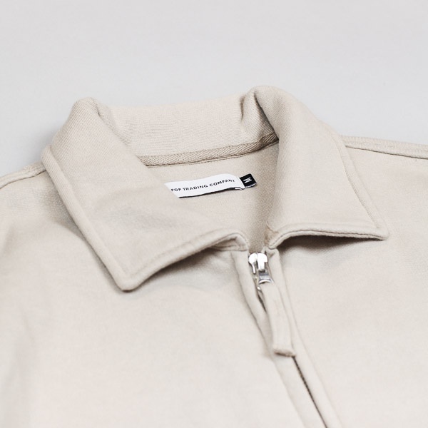 Pop Trading Company Full Zip Fleece Khaki