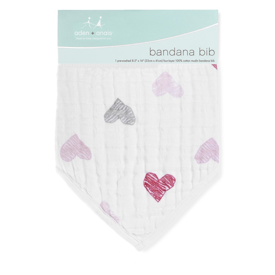 NWT aden anais Bandana Bib 100/% Cotton Muslin Soft Absorbent 4 Layers
