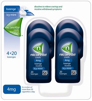 NICORETTE COOLS 4mg LOZENGES 80'S
