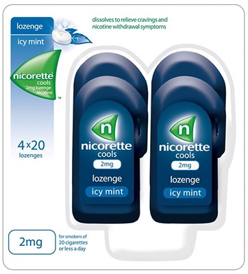NICORETTE COOLS 2mg LOZENGES 80'S