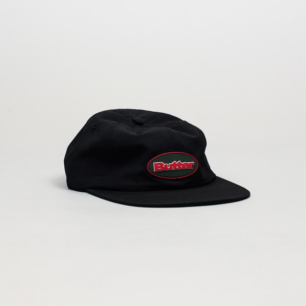 Butter Goods Badge 6 Panel Hat Black