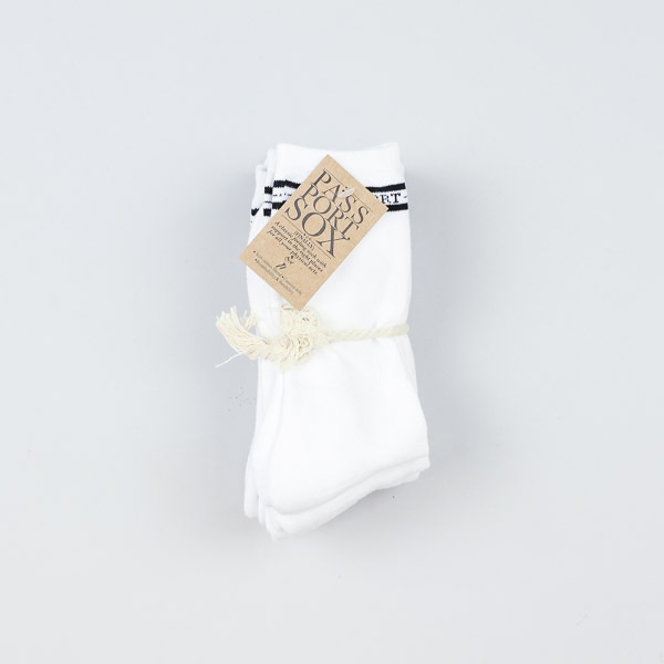 Pass Port 5pk Socks White