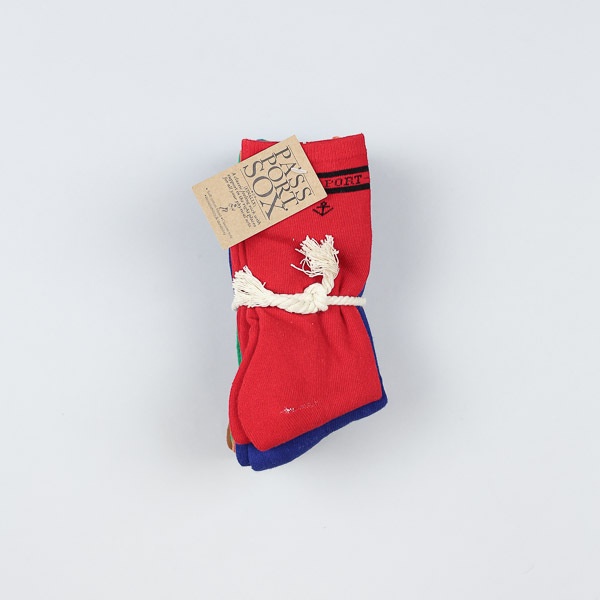 Pass Port 5pk Socks Rainbow