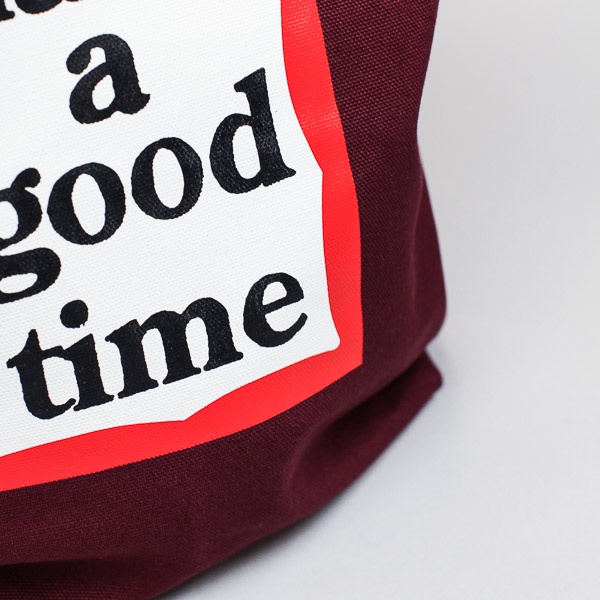 Have A Good Time Frame Tote Wine
