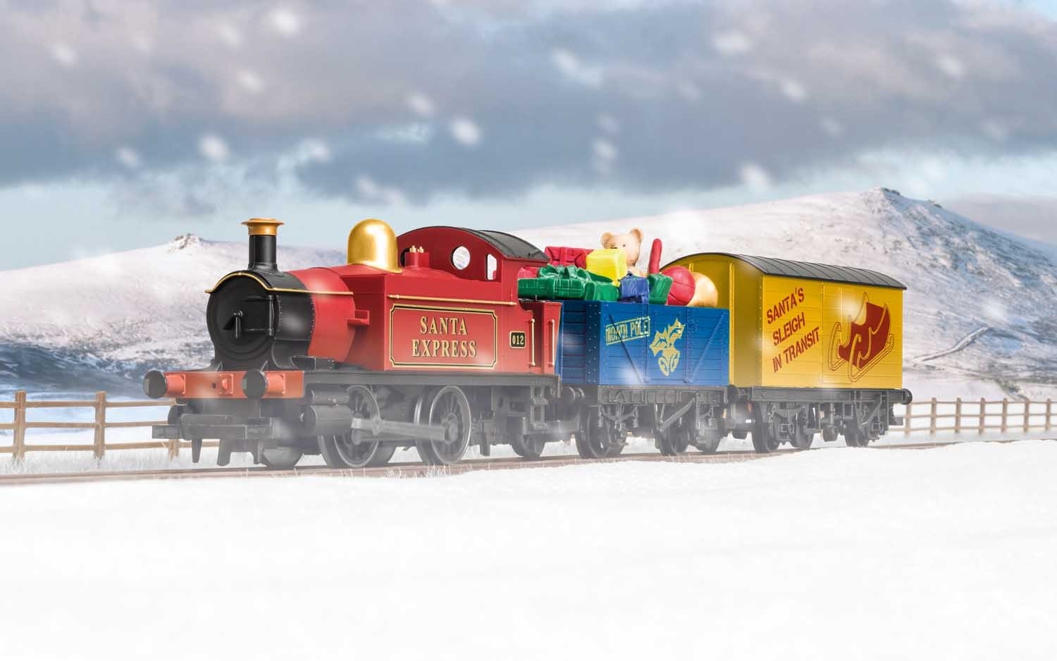 hornby r1210 santa's express christmas train set