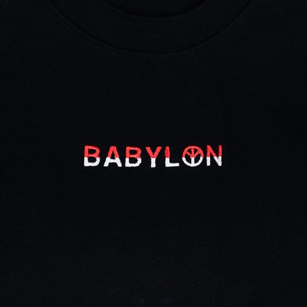 Babylon Embroidered Shop Tshirt Red / White / Black