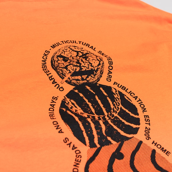 Quartersnacks Snackman Flyer LS Tshirt Orange