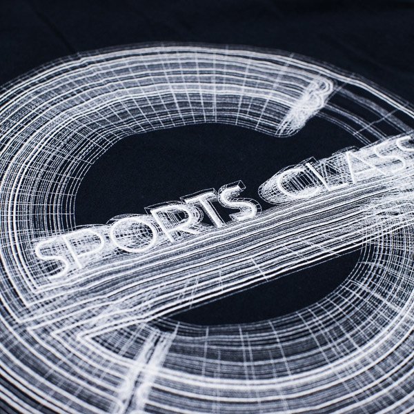 Sports Class 3D Mesh Logo Tshirt Navy