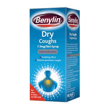 Benylin Non Drowsy Dry Cough Syrup Cold Flu Benylin Non Drowsy Dry Cough Syrup
