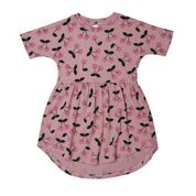 VERY CHERRY SWIRL DRESS - BERRY