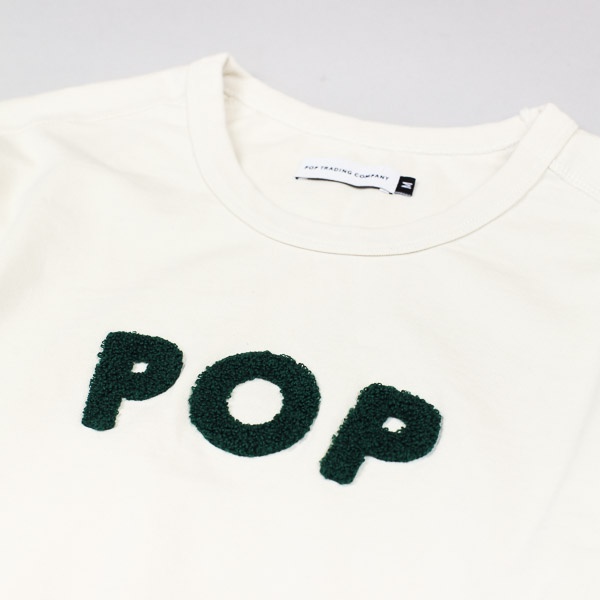 Pop Trading Company Uni LS Tshirt Off White